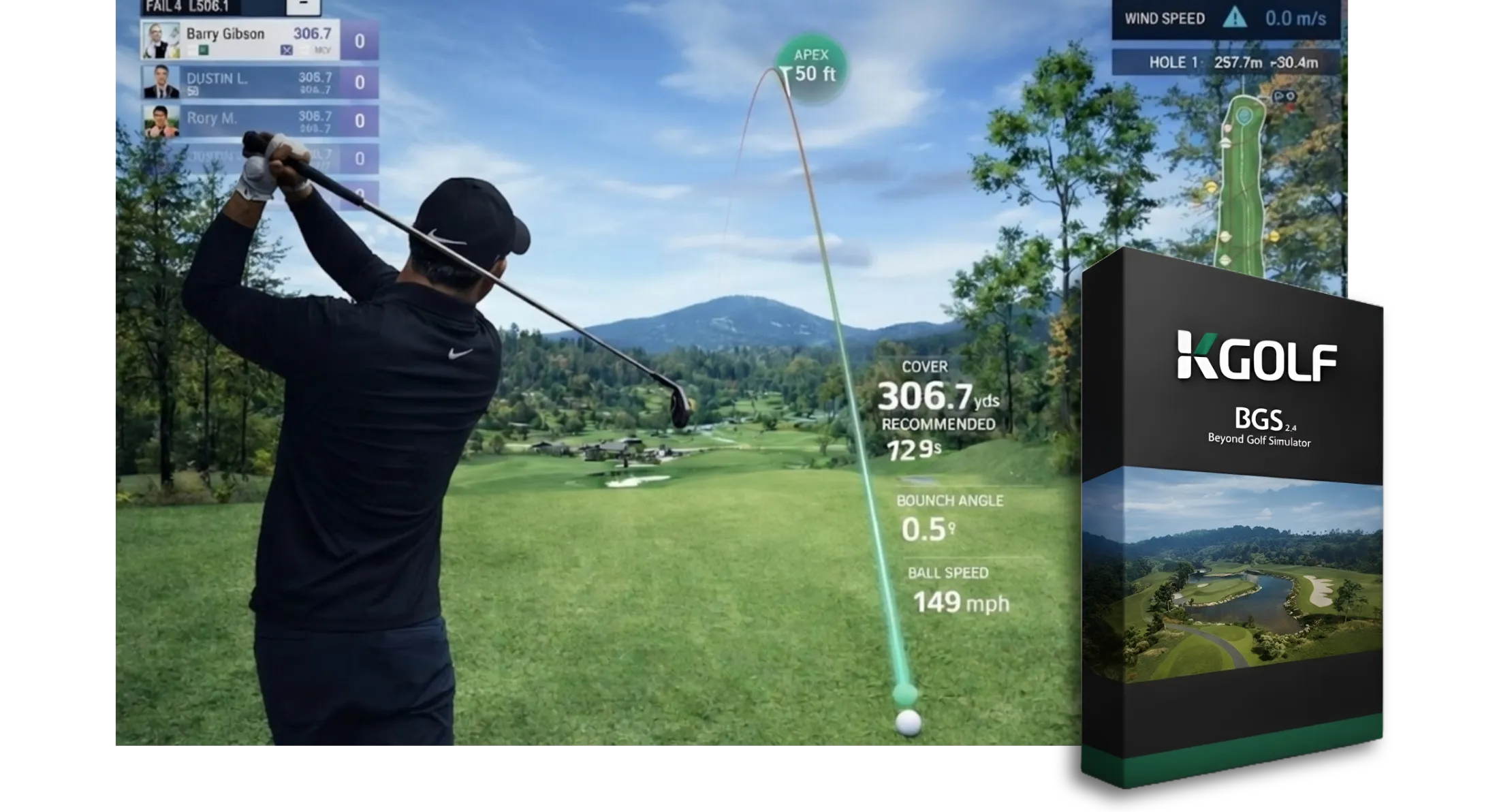PUGolf 高端模拟器软件